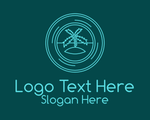 Island Travel Badge Logo