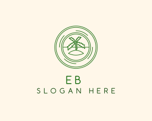 Tourism - Island Travel Badge logo design