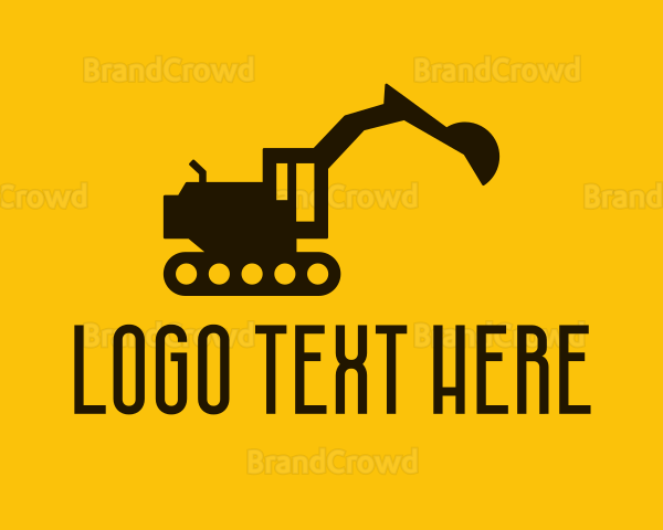 Industrial Construction Excavator Logo