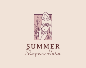 Floral Bikini Womenswear logo design