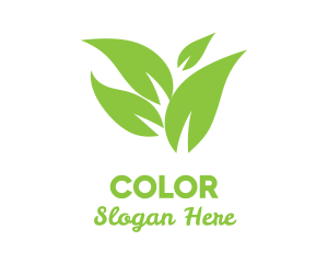 Green Leaves Eco logo design