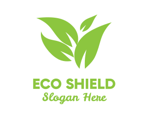 Green Leaves Eco logo design