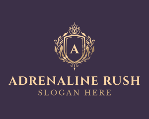 Luxury Crown Shield Lettermark logo design