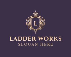 Luxury Crown Shield Lettermark logo design