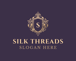 Luxury Crown Shield Lettermark logo design