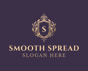 Luxury Crown Shield Lettermark logo design