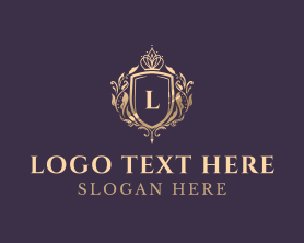 Luxury Crown Shield Lettermark