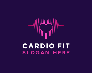 Cardio - Heart Rate Healthcare logo design