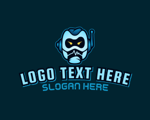 Android - Gaming Tech Robot logo design
