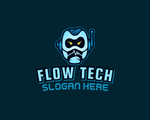 Gaming Tech Robot logo design