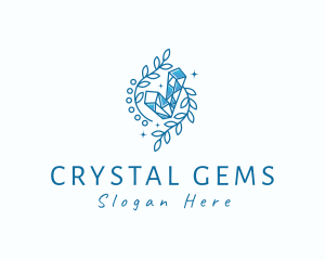 Crystal Stone Gem logo design