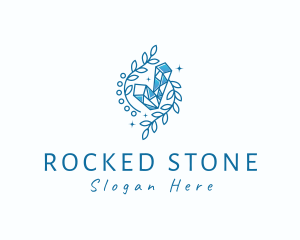 Crystal Stone Gem logo design