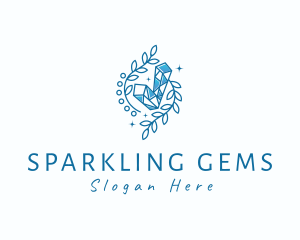 Crystal Stone Gem logo design