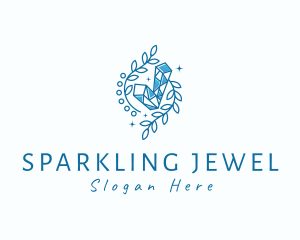 Crystal Stone Gem logo design