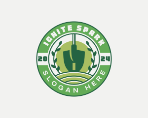 Shovel Landscape Gardening Logo