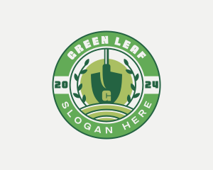 Evergreen - Shovel Landscape Gardening logo design