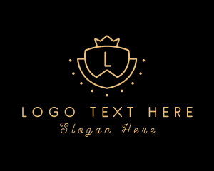 Luxury - Crown Royalty Shield logo design