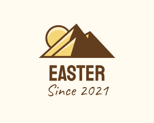 Culture - Egypt Pyramid Silhouette logo design
