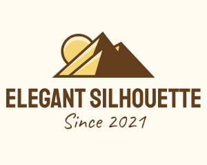 Silhouette - Egypt Pyramid Silhouette logo design