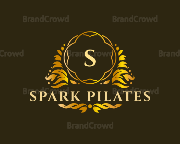 Luxurious Ornamental Leaf Logo