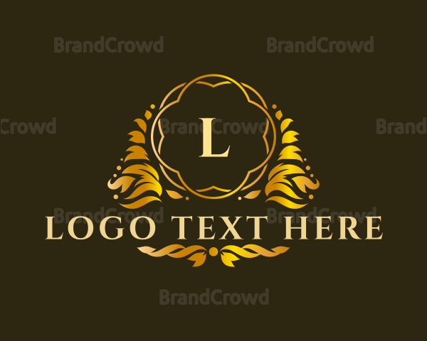 Luxurious Ornamental Leaf Logo