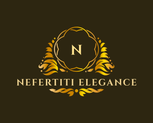 Luxurious Ornamental Leaf logo design