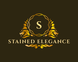 Luxurious Ornamental Leaf logo design