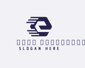 Alphabet - Modern Fast E logo design