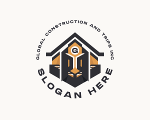 Masonry Bricklaying Construction logo design