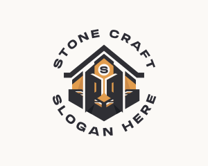 Masonry Bricklaying Construction logo design