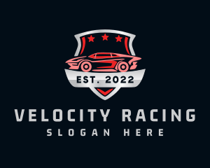 Sportscar Racing Shield logo design