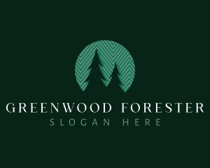 Pine Tree Forestry logo design