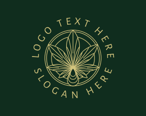 Drug - Hemp Leaf Oil logo design