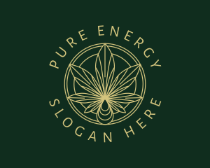 Oil - Hemp Leaf Oil logo design