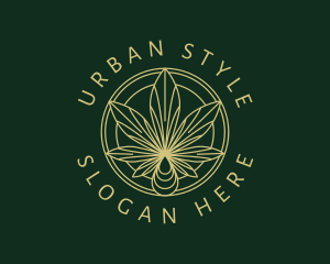 Medicine - Hemp Leaf Oil logo design