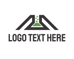 Toxic - Science Lab Flask logo design