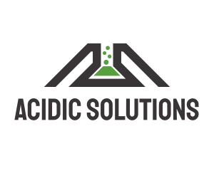 Acid - Science Lab Flask logo design