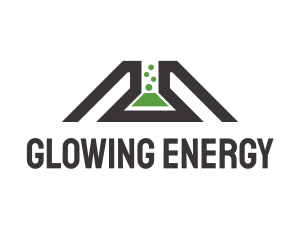 Radioactive - Science Lab Flask logo design