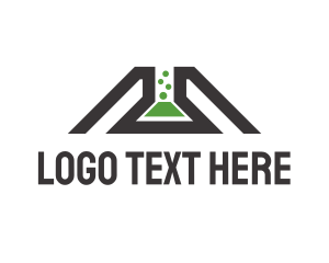 Bio Tech - Science Lab Flask logo design
