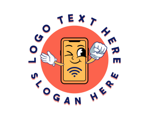 Internet - Internet Wifi Cellphone logo design