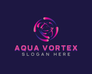 Motion Tech Vortex logo design