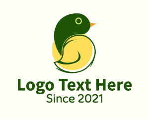 Goose - Green Duck Sun logo design