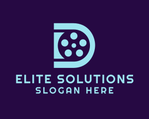 Studio - Blue Film Letter D logo design