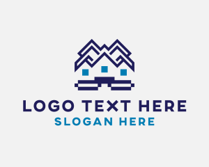 House - Property House Roofing logo design