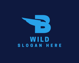Eagle Wing Letter B Logo