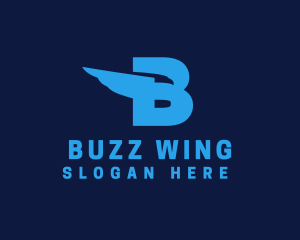 Eagle Wing Letter B logo design