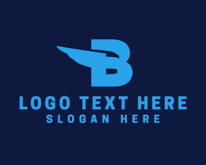 Eagle Wing Letter B Logo