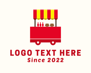 Market - Hot Dog Market Cart logo design