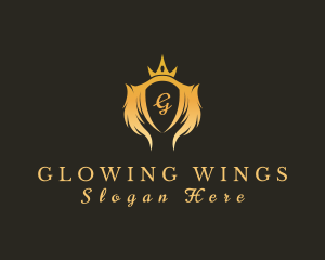 Insignia Wings Crown logo design