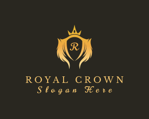 Insignia Wings Crown logo design